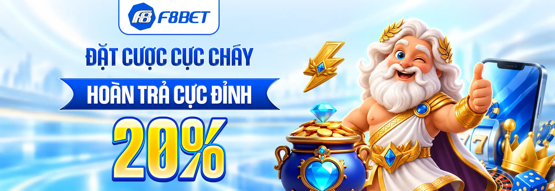 f8bet banner đặt cược hoàn trả 20%